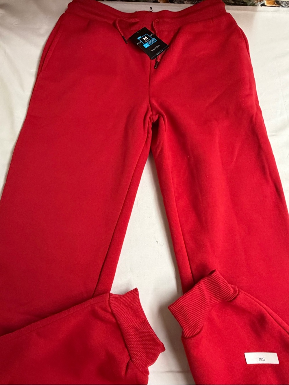 Red Fleece Sweatpants -